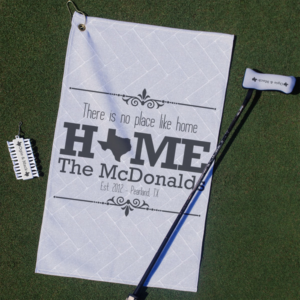 Custom Home State Golf Towel Gift Set (Personalized)