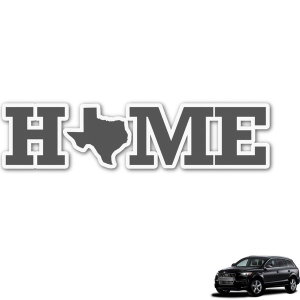 Custom Home State Graphic Car Decal