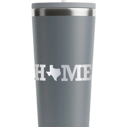 Home State RTIC Everyday Tumbler with Straw - 28oz - Grey - Single-Sided (Personalized)