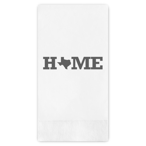 Custom Home State Guest Napkins - Full Color - Embossed Edge