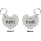 Home State Heart Keychain (Front + Back)