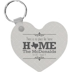 Home State Heart Plastic Keychain w/ Name or Text