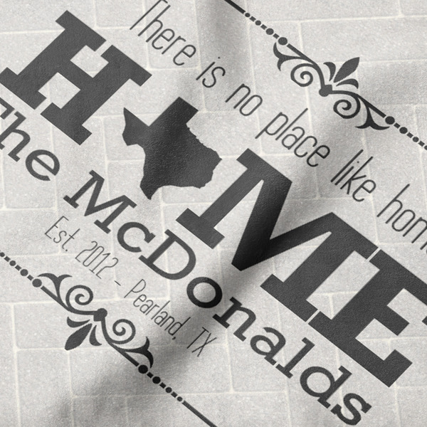 Home State Hooded Baby Towel- Detail Close Up