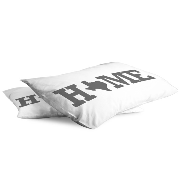 Home State King Pillow Case - TWO (partial print)