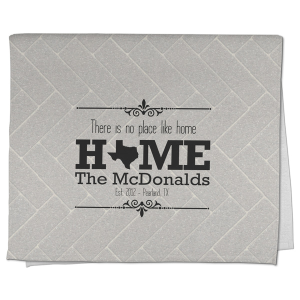 Custom Home State Kitchen Towel - Poly Cotton w/ Name or Text
