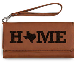 Home State Ladies Leatherette Wallet - Laser Engraved (Personalized)