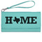 Home State Ladies Leatherette Wallet - Laser Engraved- Teal (Personalized)