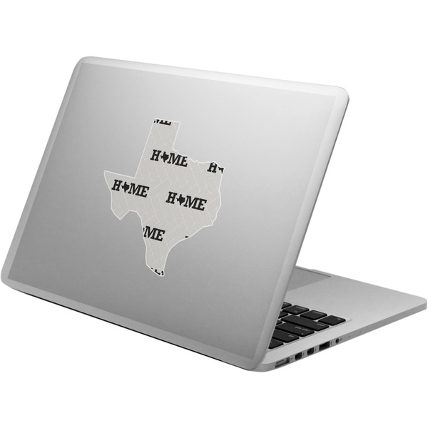 Custom Home State Laptop Decal