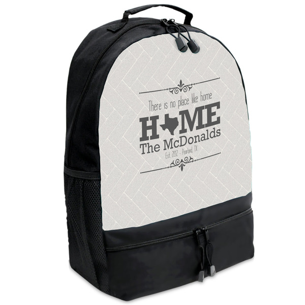 Custom Home State Backpacks - Black (Personalized)