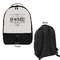 Home State Large Backpack - Black - Front & Back View
