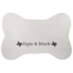 Home State Bone Shaped Dog Food Mat (Personalized)