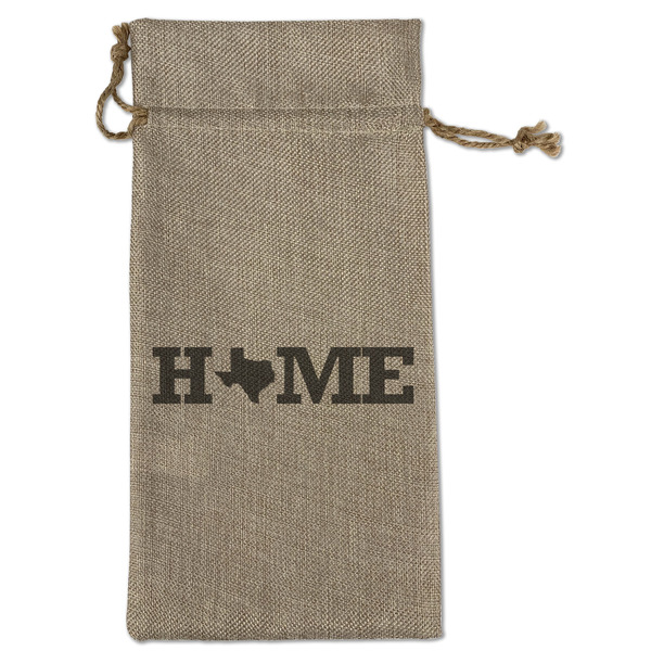 Home State Large Burlap Gift Bags - Front