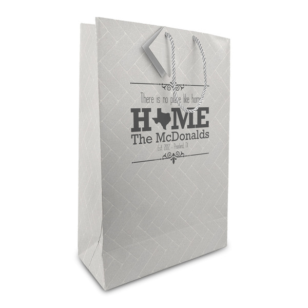 Custom Home State Large Gift Bag (Personalized)