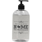 Home State Plastic Soap / Lotion Dispenser (16 oz - Large - Black) (Personalized)