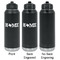 Home State Laser Engraved Water Bottles - 2 Styles - Front & Back View