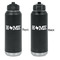 Home State Laser Engraved Water Bottles - Front & Back Engraving - Front & Back View