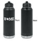 Home State Laser Engraved Water Bottles - Front Engraving - Front & Back View