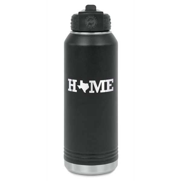 Custom Home State Water Bottle - Laser Engraved - Front (Personalized)