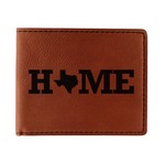 Home State Leatherette Bifold Wallet (Personalized)