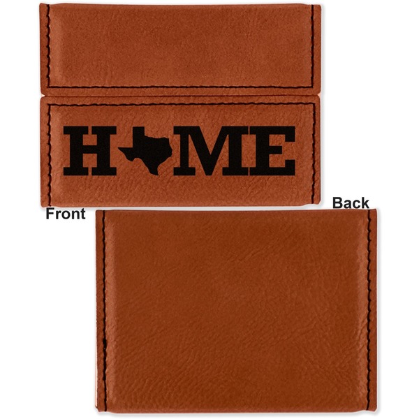 Home State Leather Business Card Holder Front Back Single Sided - Apvl