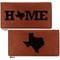 Home State Leather Checkbook Holder Front and Back