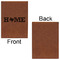 Home State Leatherette Journal - Large - Single Sided - Front & Back View