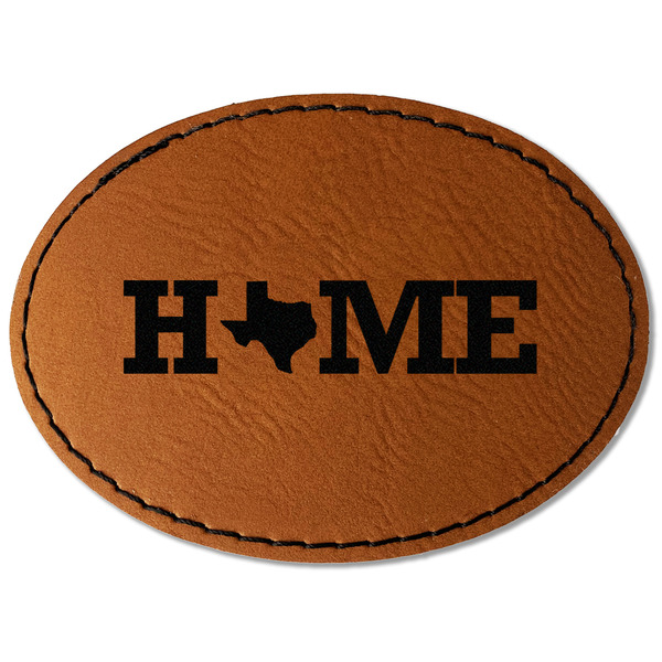 Home State Leatherette Patches - Oval