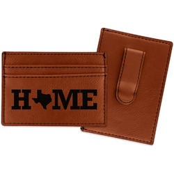 Home State Leatherette Wallet with Money Clip (Personalized)