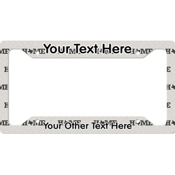 Home State License Plate Frame - Style A (Personalized)