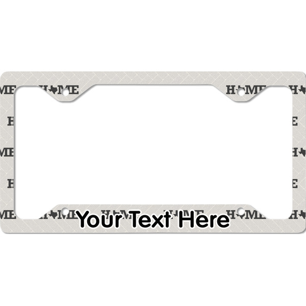 Custom Home State License Plate Frame - Style C (Personalized)