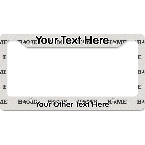 Custom Home State License Plate Frame - Style B (Personalized)