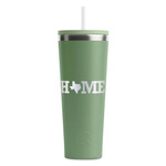Home State RTIC Everyday Tumbler with Straw - 28oz - Light Green - Single-Sided (Personalized)
