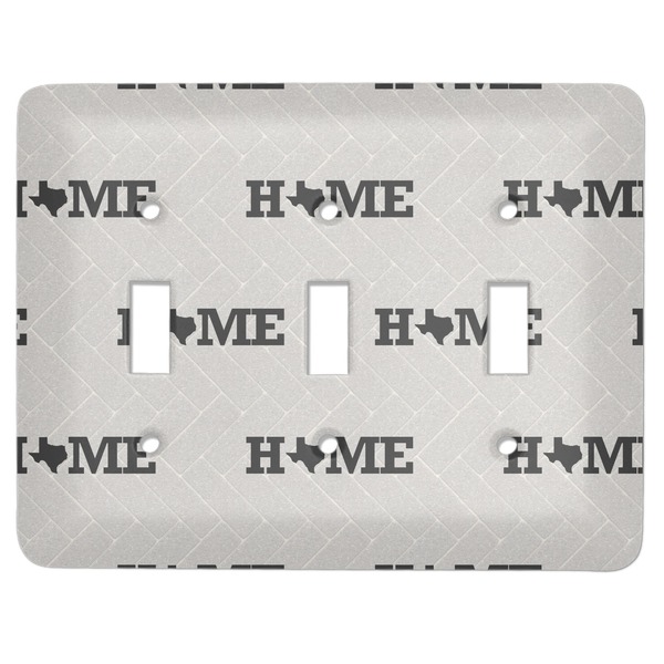 Custom Home State Light Switch Cover (3 Toggle Plate)