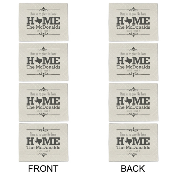 Home State Linen Placemat - APPROVAL Set of 4 (double sided)