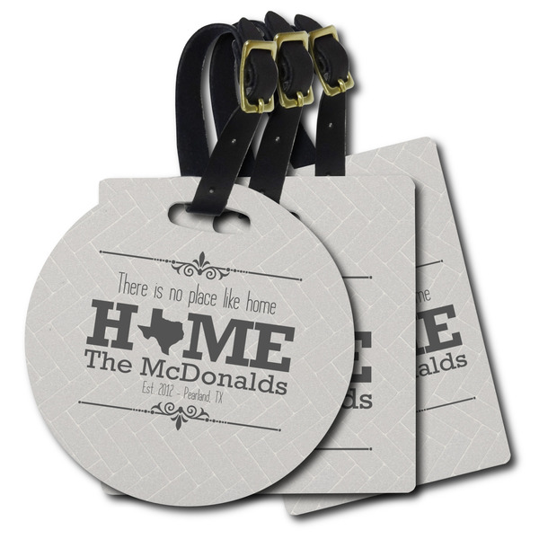 Custom Home State Plastic Luggage Tag (Personalized)
