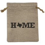 Home State Burlap Gift Bag