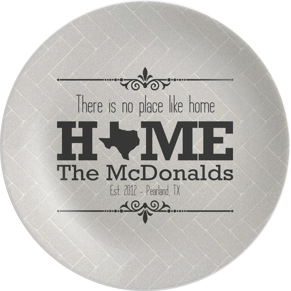 Custom Home State Melamine Plate (Personalized)