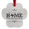 Home State Metal Paw Ornament - Front