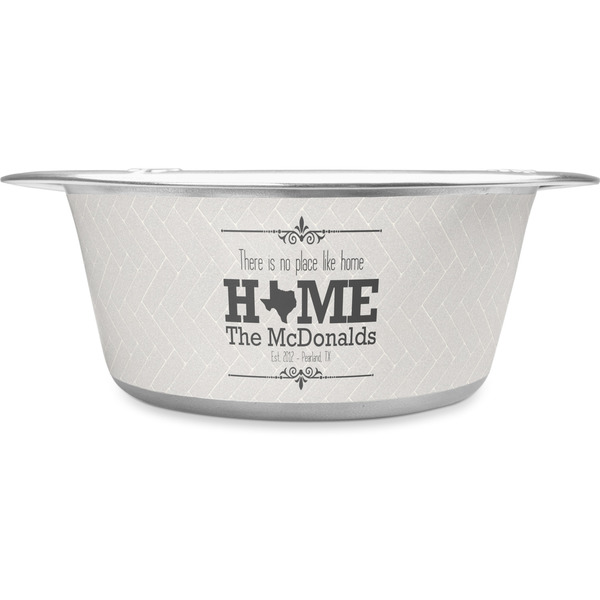 Custom Home State Stainless Steel Dog Bowl - Medium (Personalized)