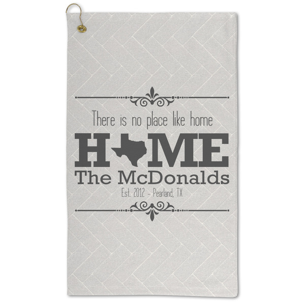Custom Home State Microfiber Golf Towel - Large (Personalized)