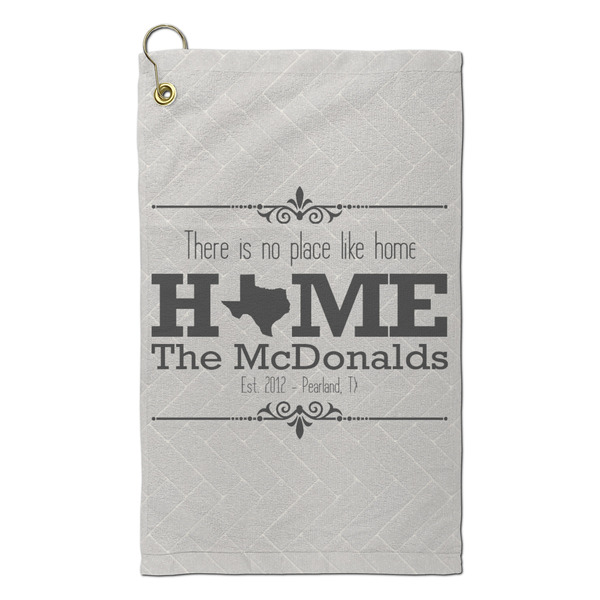 Custom Home State Microfiber Golf Towel - Small (Personalized)