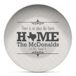 Home State Microwave Safe Plastic Plate - Composite Polymer (Personalized)