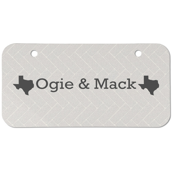 Home State Mini Bicycle License Plate - Two Holes