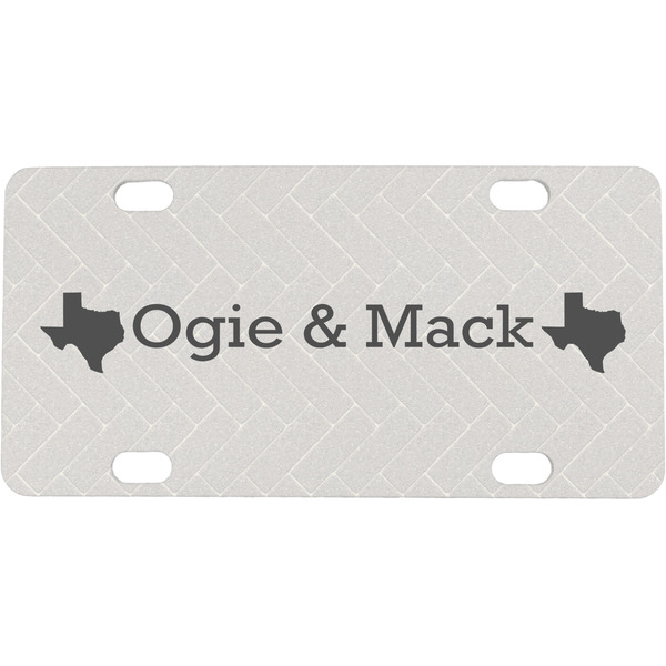 Custom Home State Mini / Bicycle License Plate (4 Holes) (Personalized)