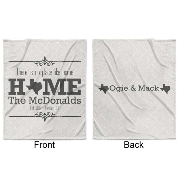 Home State Minky Blanket - 50"x60" - Double Sided - Front & Back