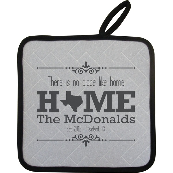 Custom Home State Pot Holder w/ Name or Text