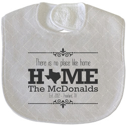 Home State Velour Baby Bib w/ Name or Text