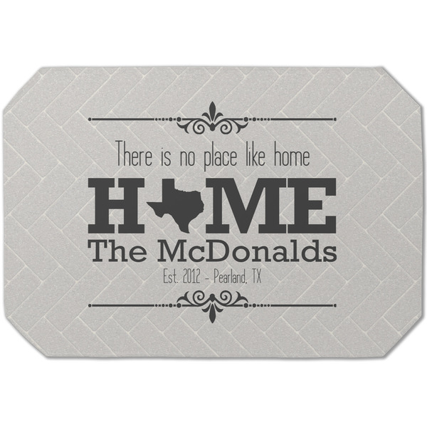Custom Home State Dining Table Mat - Octagon (Single-Sided) w/ Name or Text