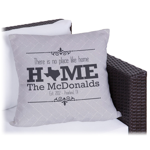 Custom Home State Outdoor Pillow - 18" (Personalized)