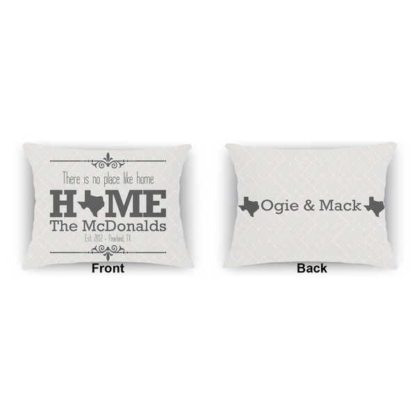 Home State Outdoor Rectangular Throw Pillow (Front and Back)